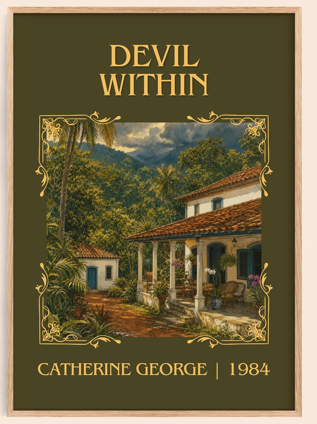 Devil Within Classic Book Art Print by Catherine George – book poster