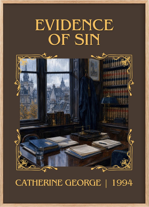 Evidence of Sin Classic Book Art Print by Catherine George