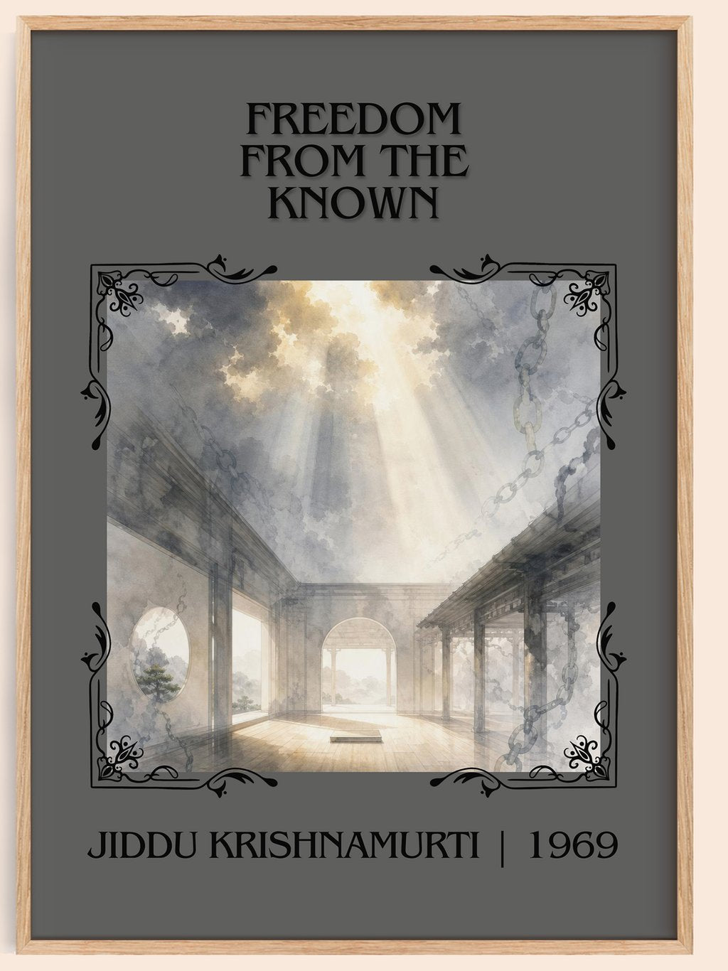 Freedom from the Known Classic Book Art Print by Jiddu Krishnamurti – book poster