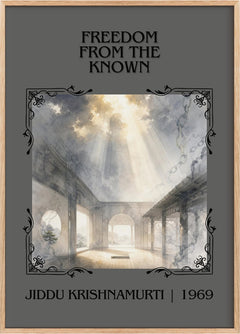 Freedom from the Known Classic Book Art Print by Jiddu Krishnamurti
