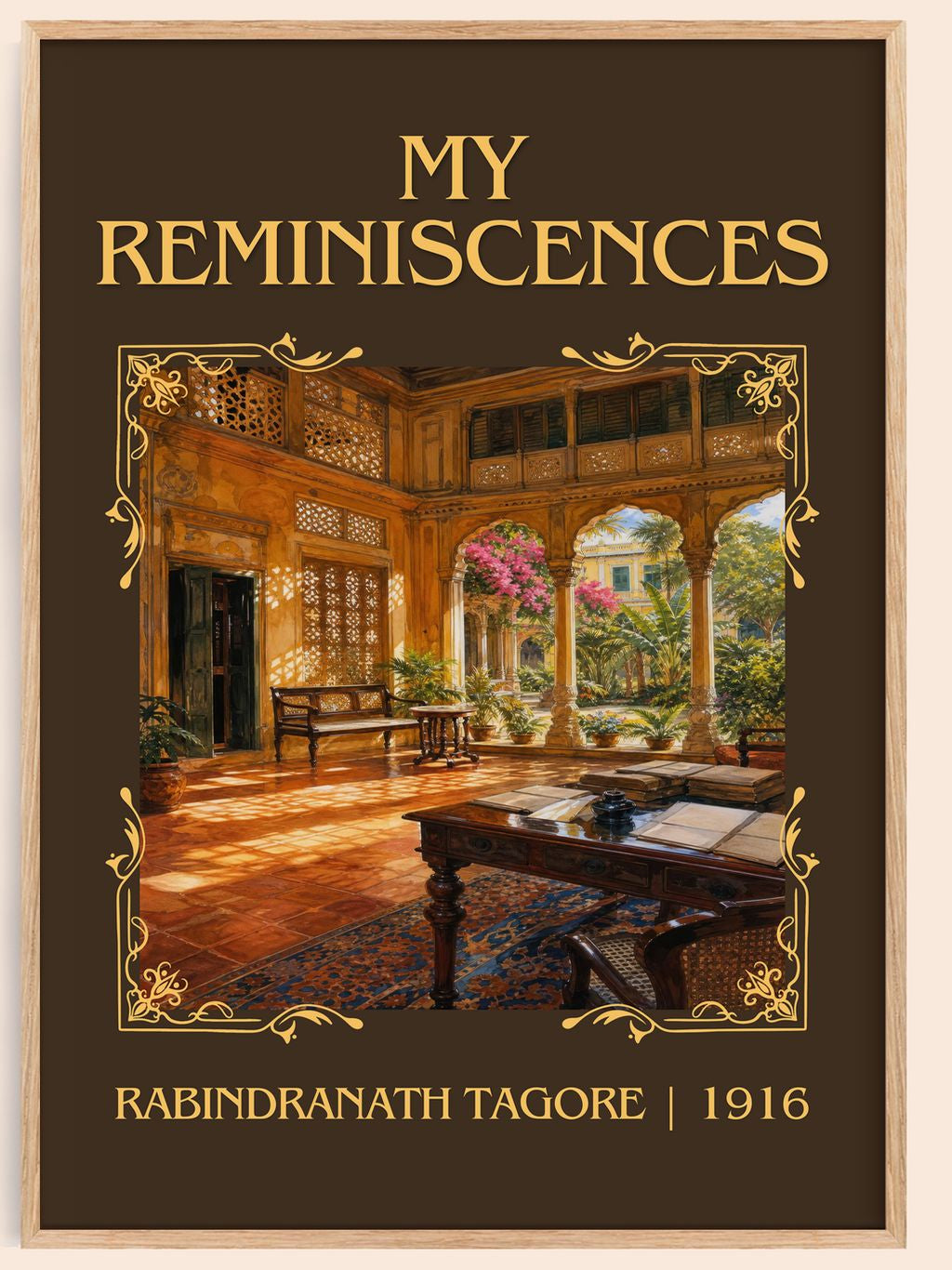 My Reminiscences Classic Book Art Print by Rabindranath Tagore – book poster