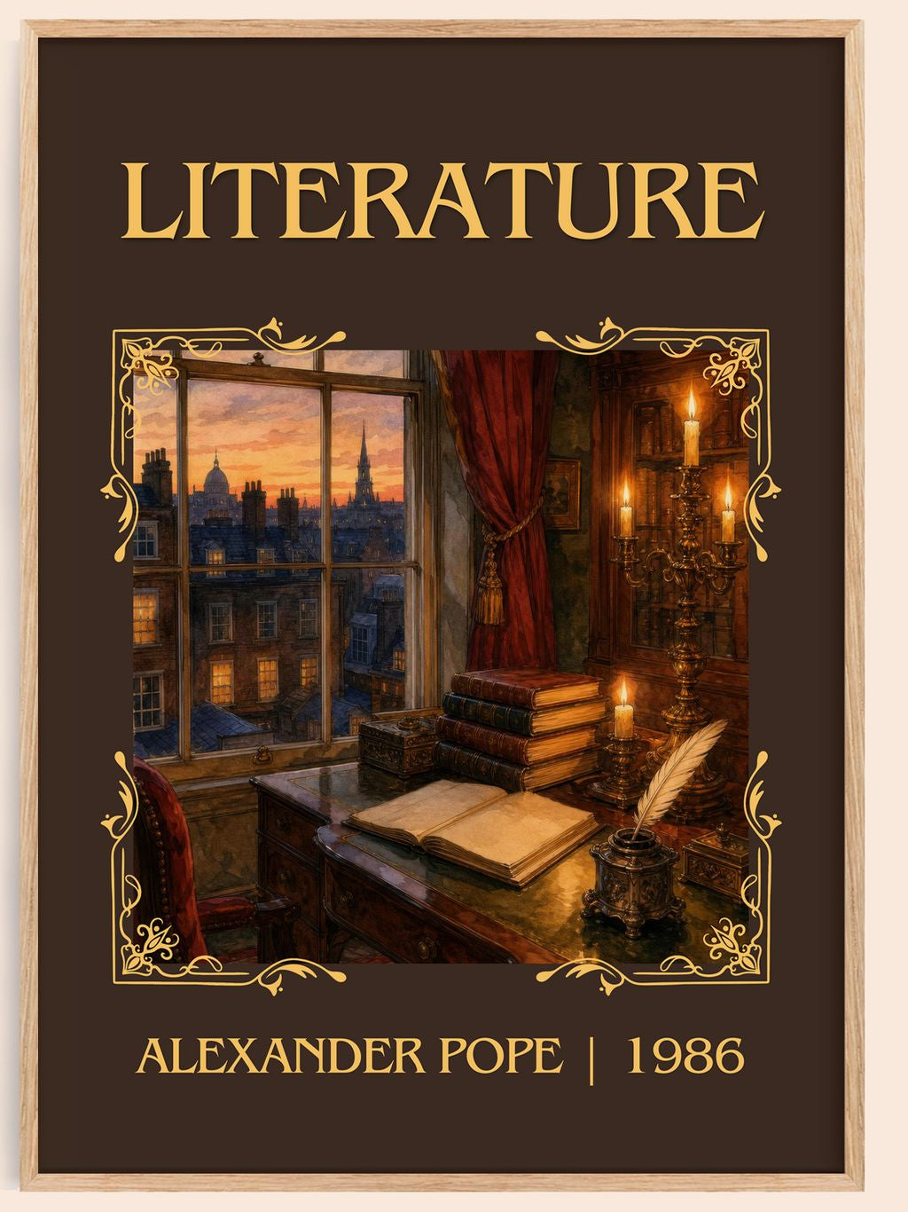 Literature Classic Book Art Print by Alexander Pope – book poster