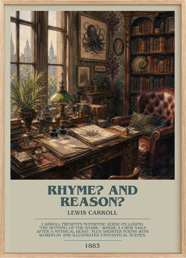 Rhyme? And Reason? Bookish Wall Art by Lewis Carroll