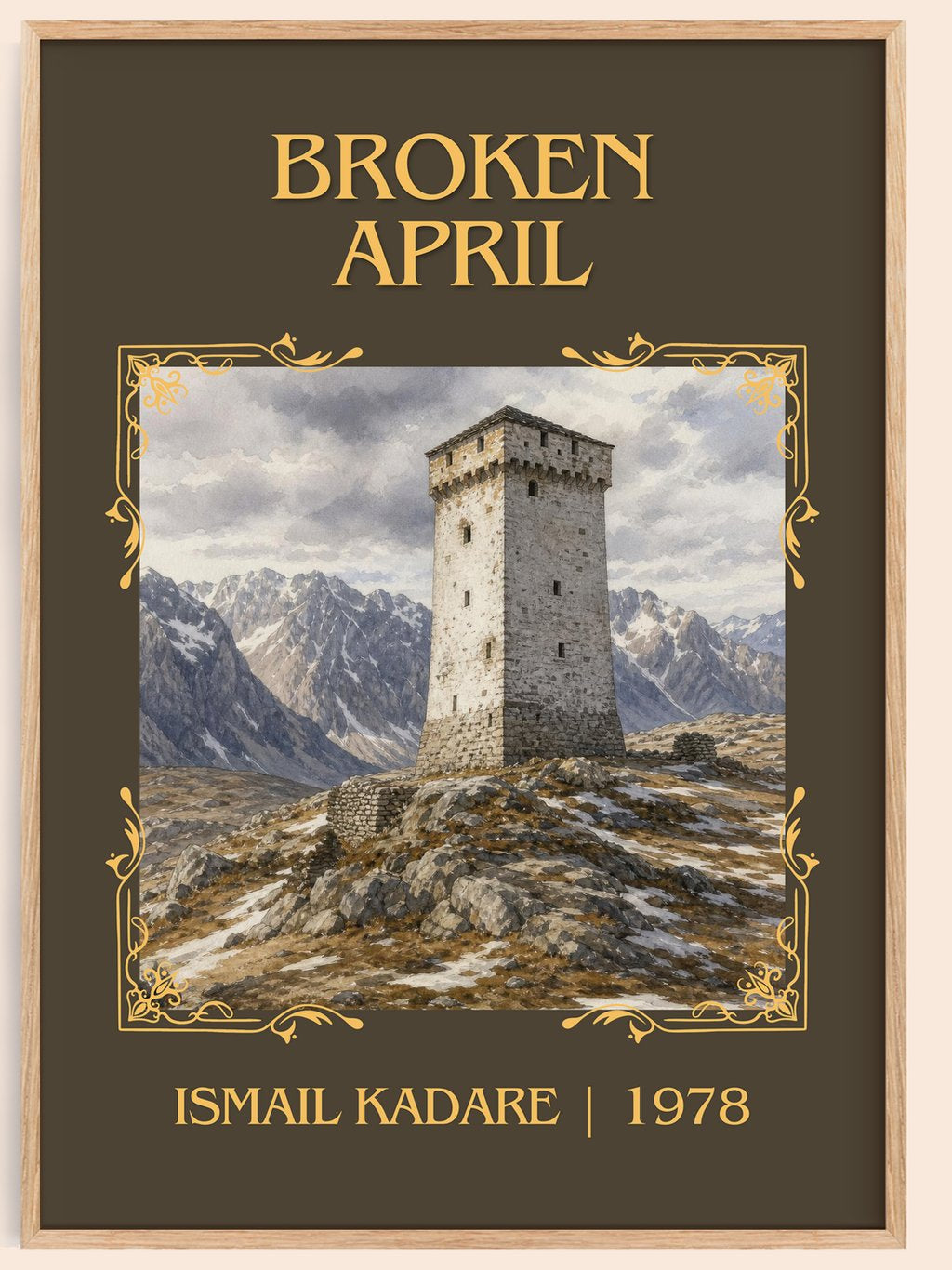 Broken April Classic Book Art Print by Ismail Kadare – book poster