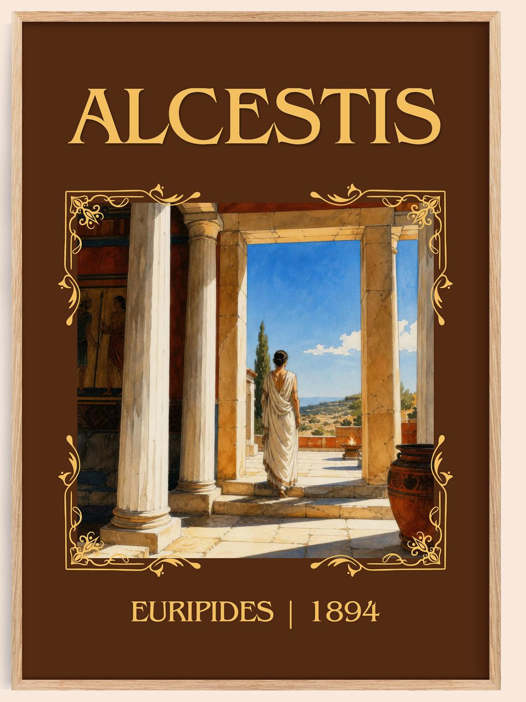 Alcestis Classic Book Art Print by Euripides – book poster