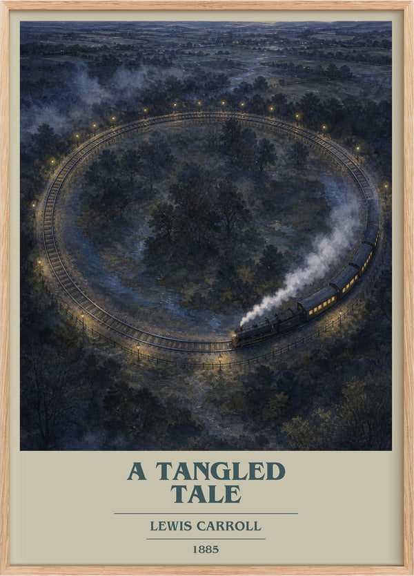 A Tangled Tale Book Cover Poster by Lewis Carroll