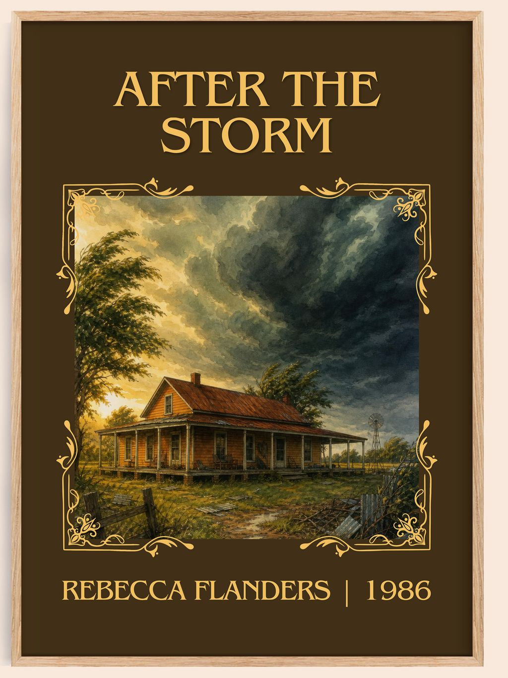 After the Storm Classic Book Art Print by Rebecca Flanders – book poster