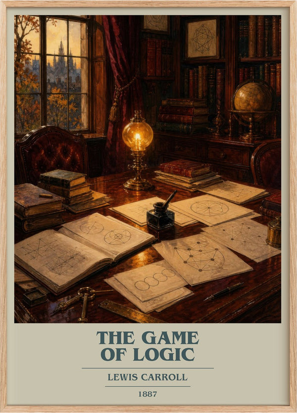 The Game Of Logic Book Cover Poster by Lewis Carroll