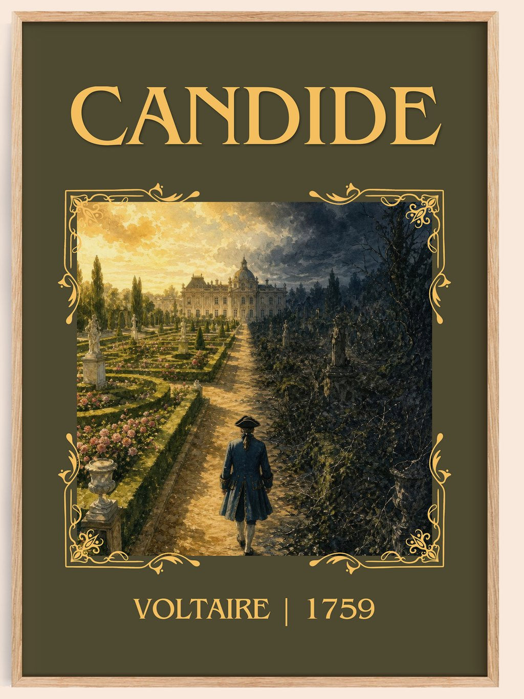 Candide Classic Book Art Print by Voltaire – book poster