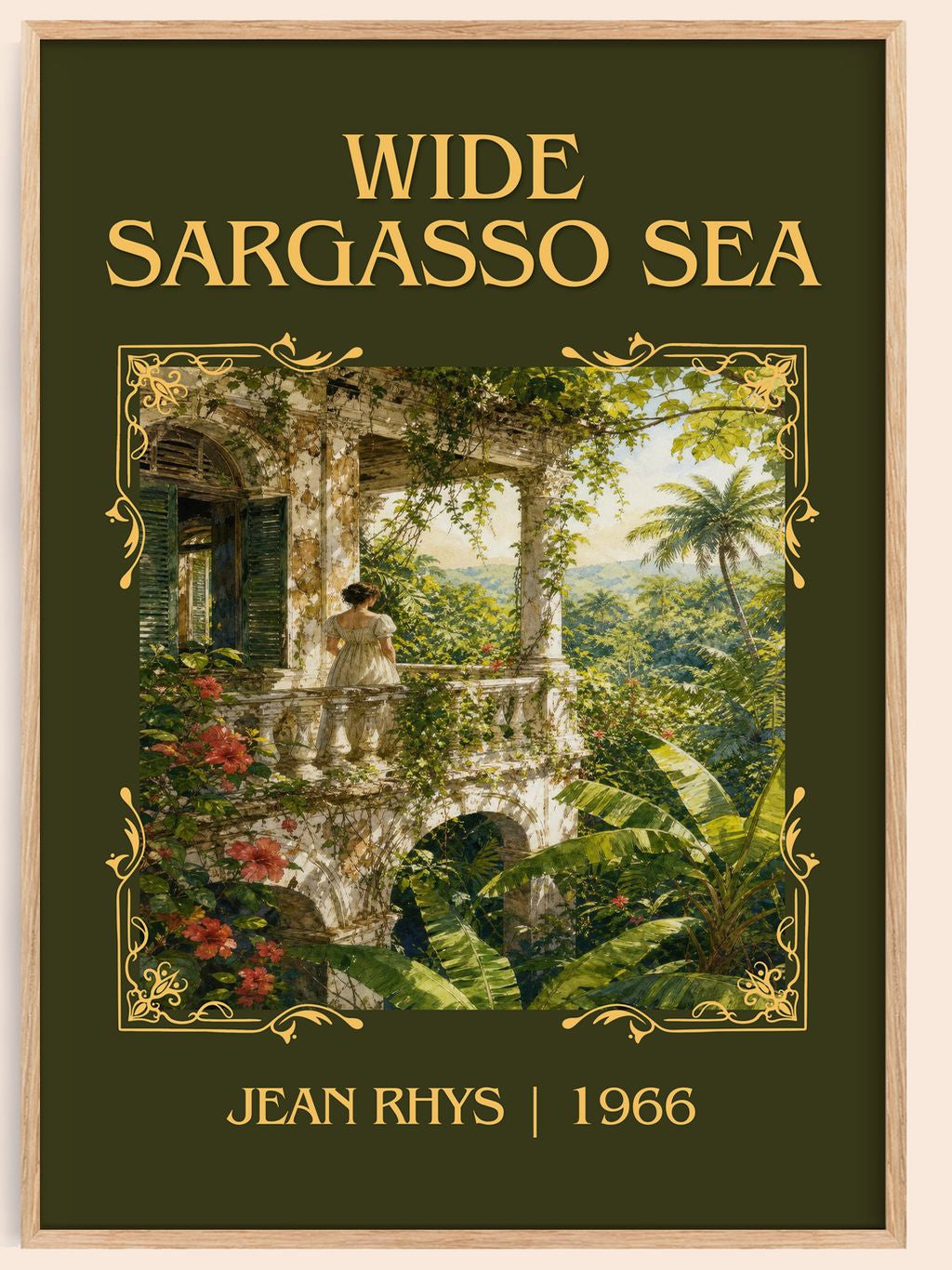 Wide Sargasso Sea Classic Book Art Print by Jean Rhys – book poster