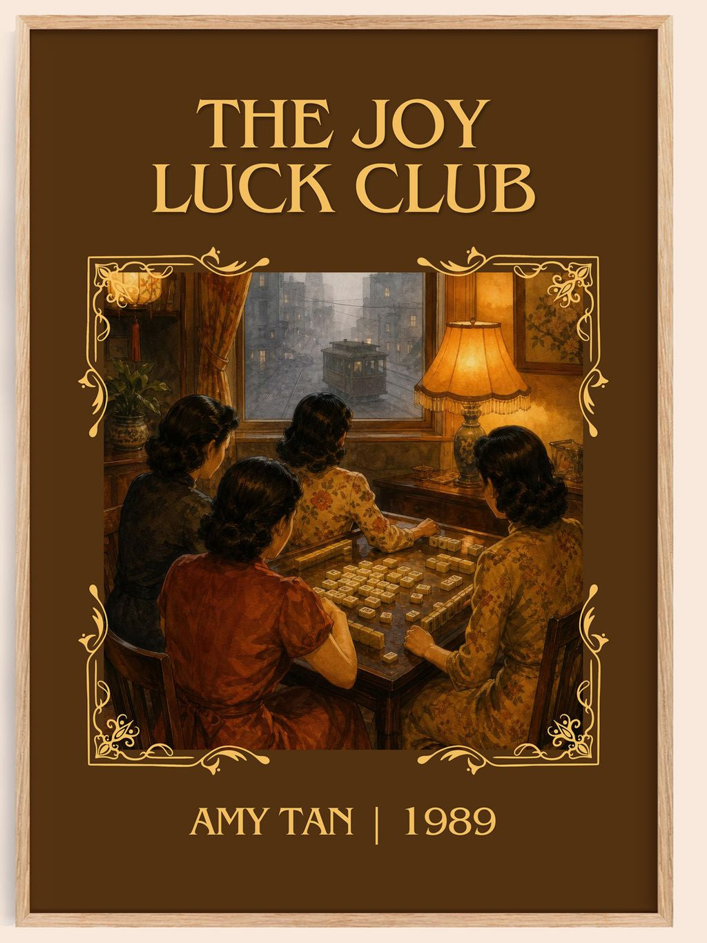 The Joy Luck Club Classic Book Art Print by Amy Tan – book poster