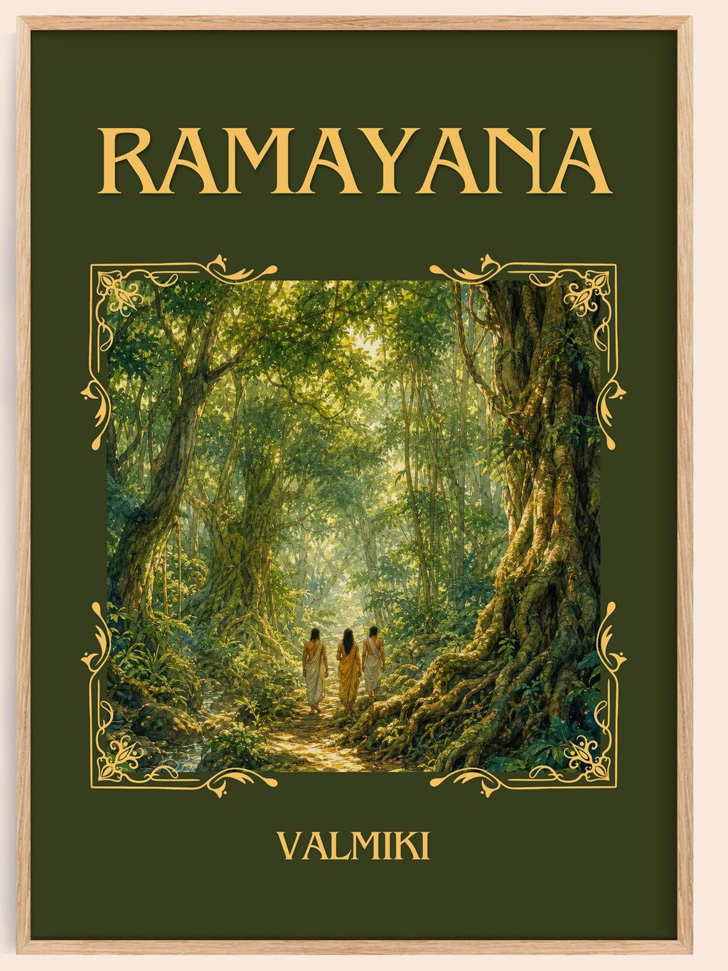 Ramayana Classic Book Art Print by Valmiki – book poster