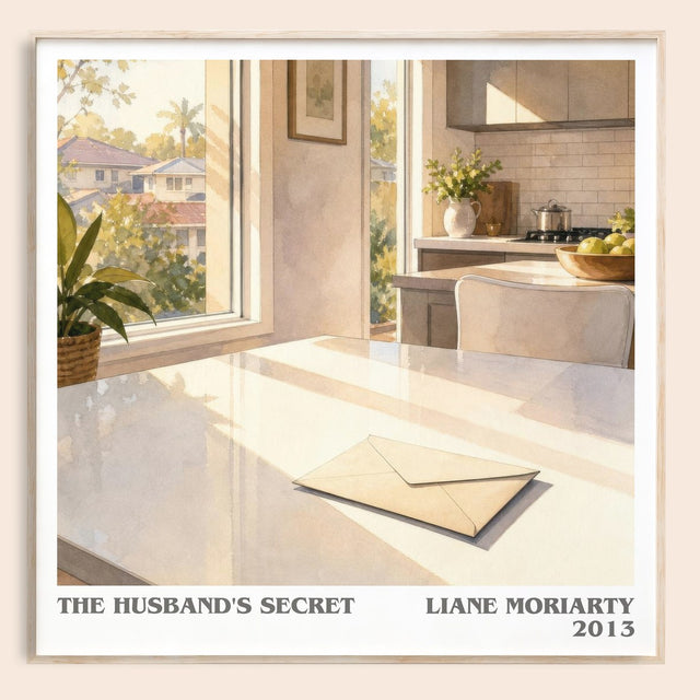 The Husband'S Secret Literary Art Print by Liane Moriarty