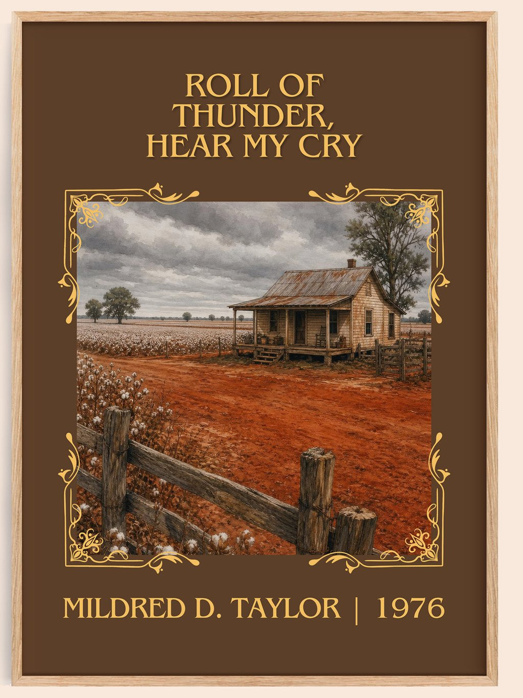 Roll of Thunder, Hear My Cry Classic Book Art Print by M. Taylor – book poster