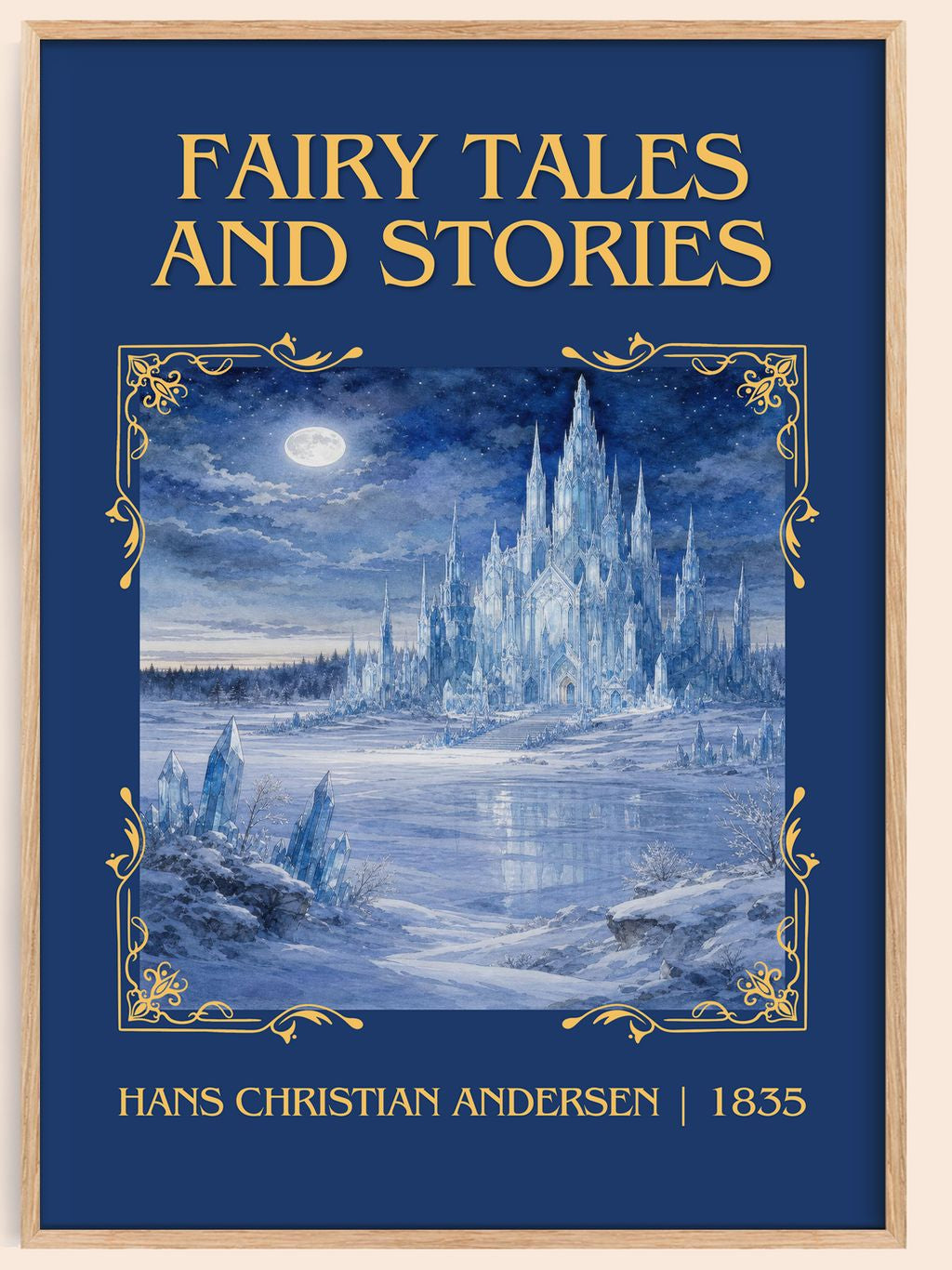 Fairy Tales and Stories Classic Book Art Print by H. Andersen – book poster