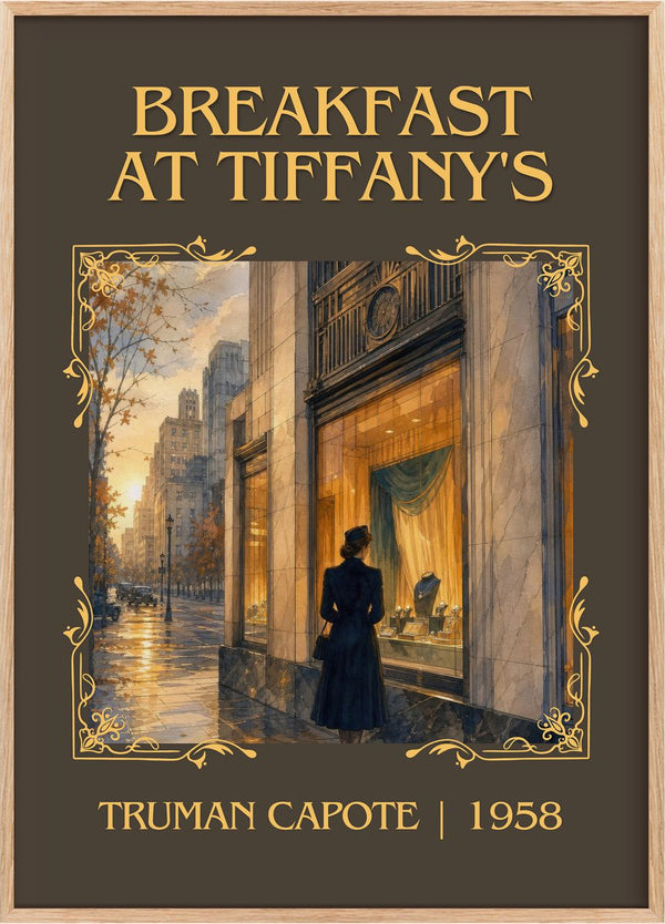 Breakfast at Tiffany's Classic Book Art Print by Truman Capote