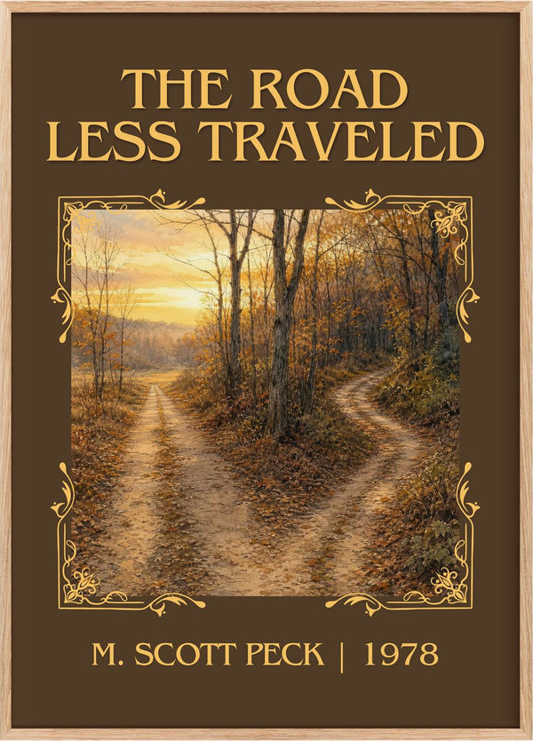 The Road Less Traveled Classic Book Art Print by M. Scott Peck