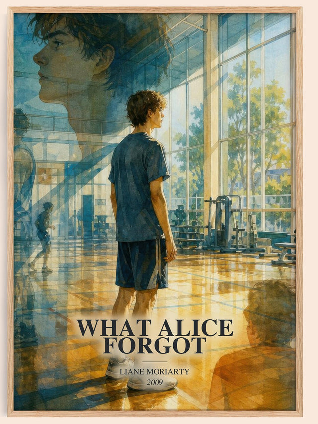 What Alice Forgot Book Watercolour Illustration by Liane Moriarty