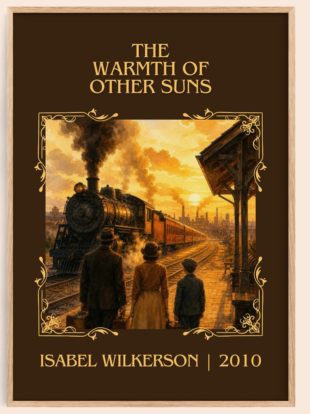 The Warmth Of Other Suns Classic Book Art Print by Isabel Wilkerson – book poster