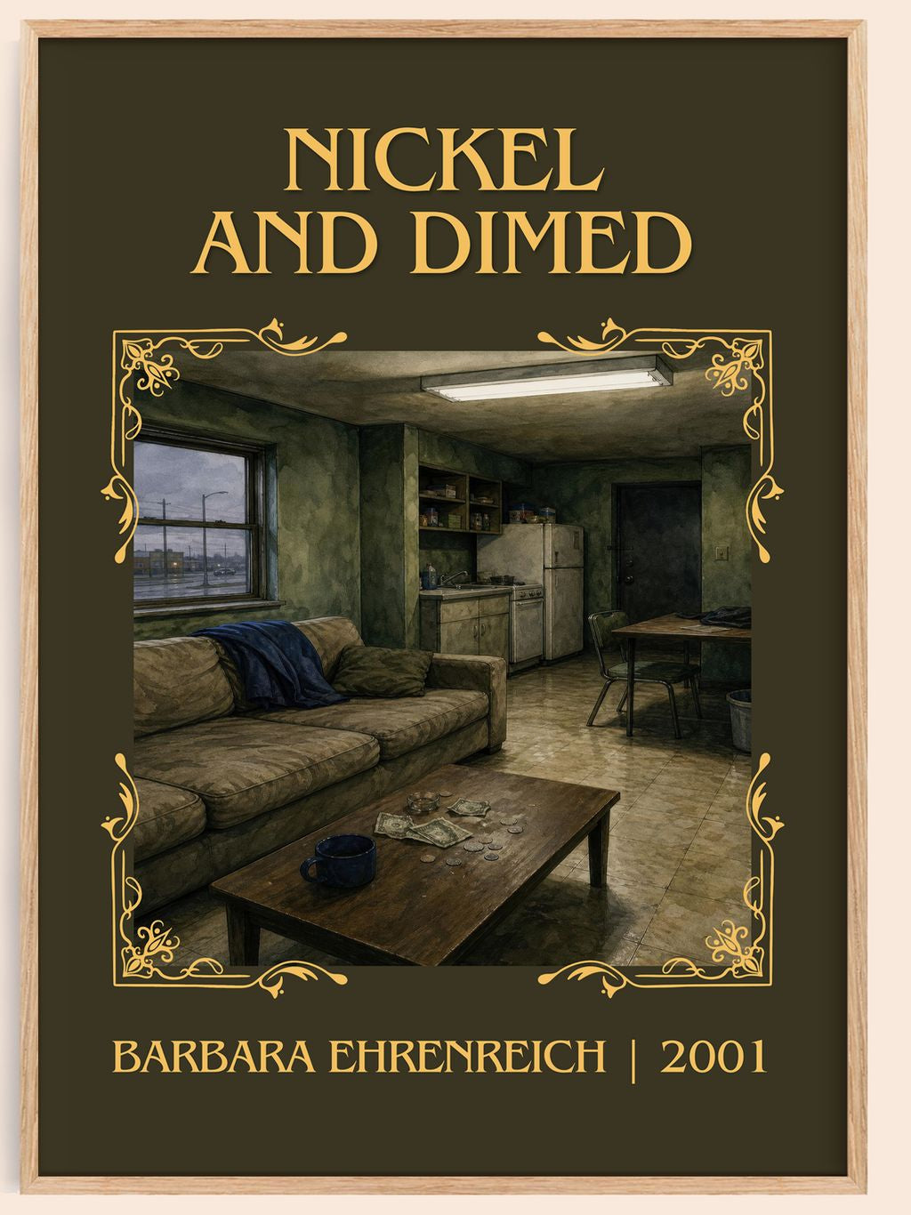 Nickel And Dimed Classic Book Art Print by Barbara Ehrenreich – book poster