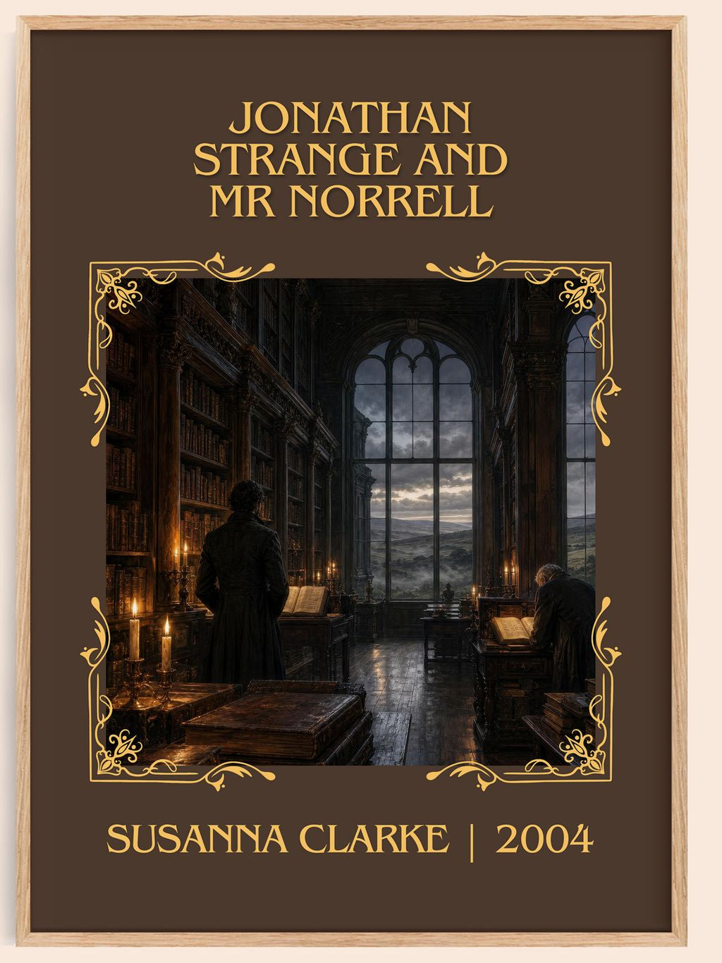 Jonathan Strange and Mr Norrell Classic Book Art Print by S. Clarke – book poster