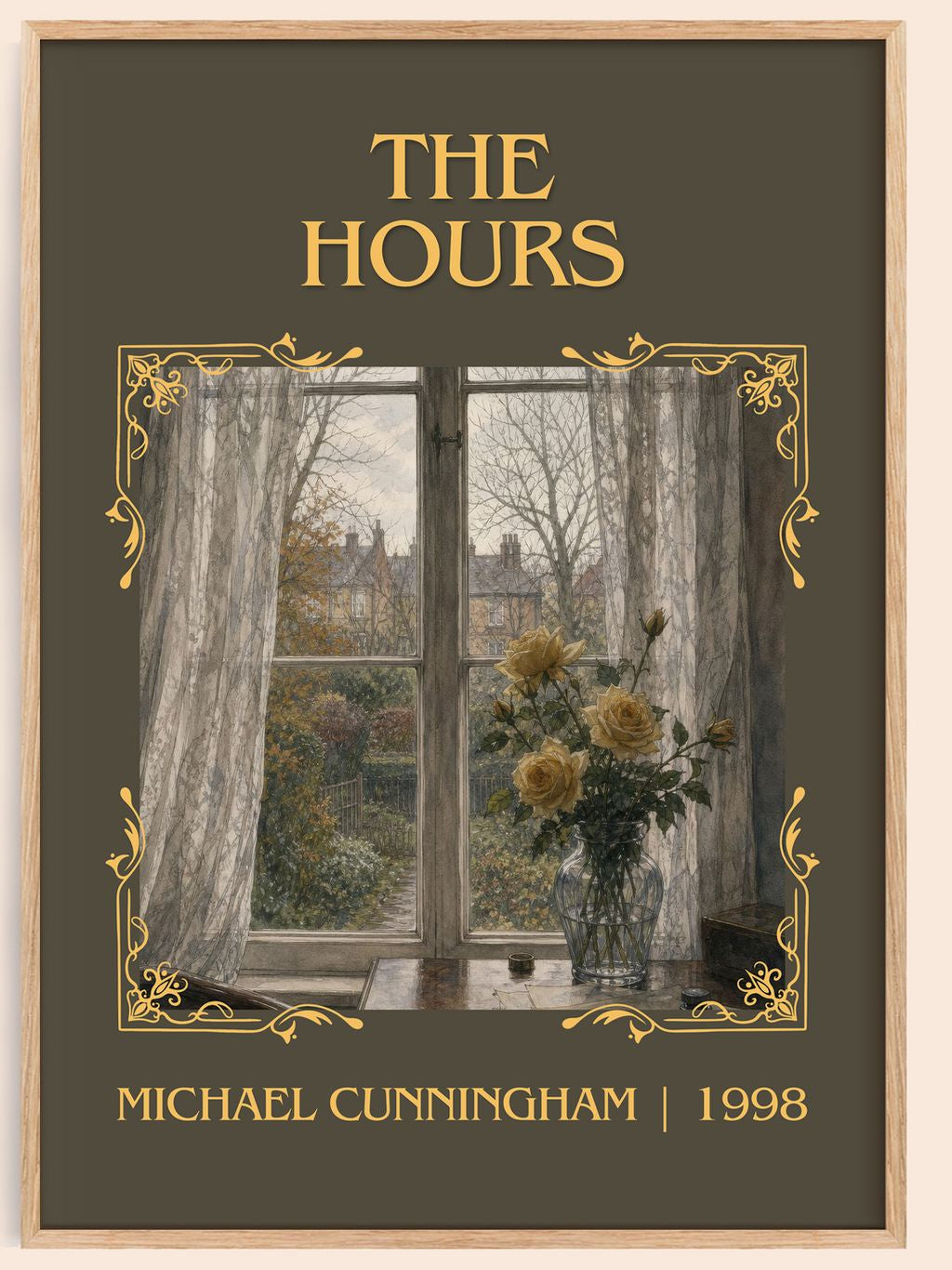The Hours Classic Book Art Print by Michael Cunningham – book poster