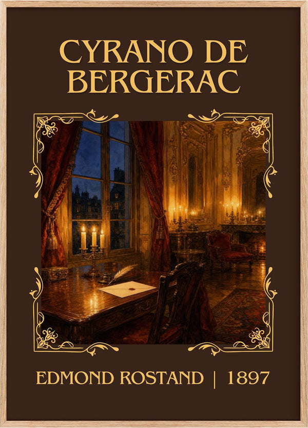 Cyrano de Bergerac Classic Book Art Print by Edmond Rostand