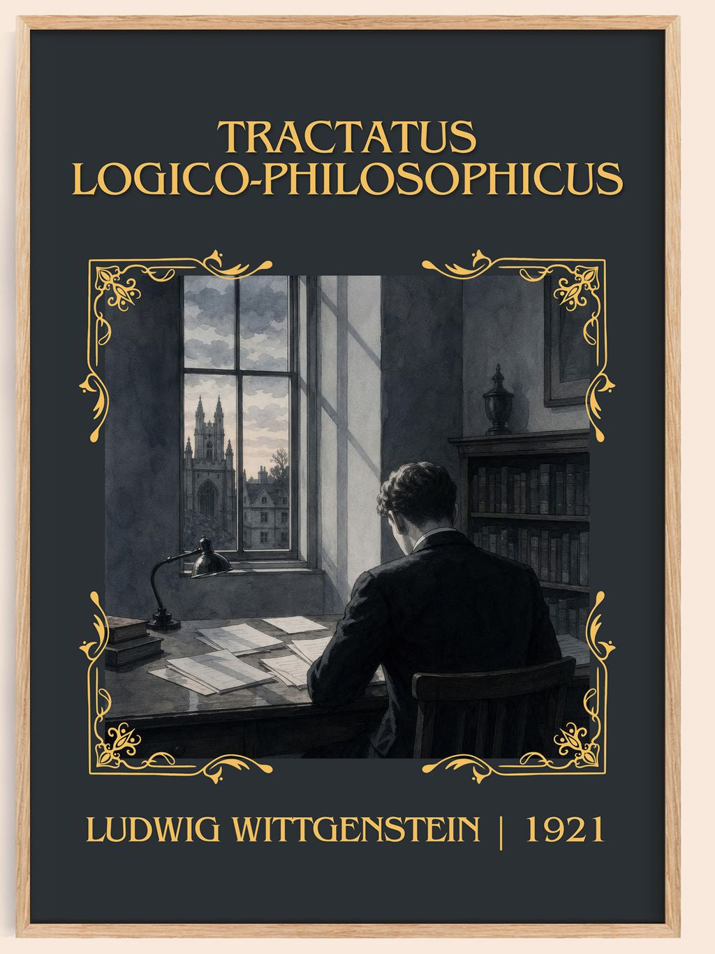 Tractatus Logico-Philosophicus Classic Book Art Print by Ludwig Wittgenstein – book poster
