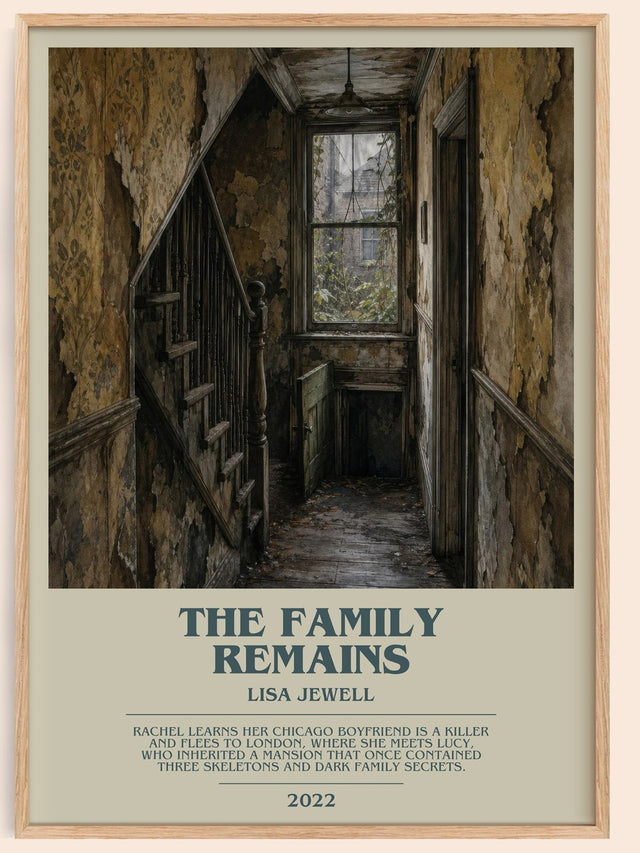 The Family Remains Bookish Wall Art by Lisa Jewell