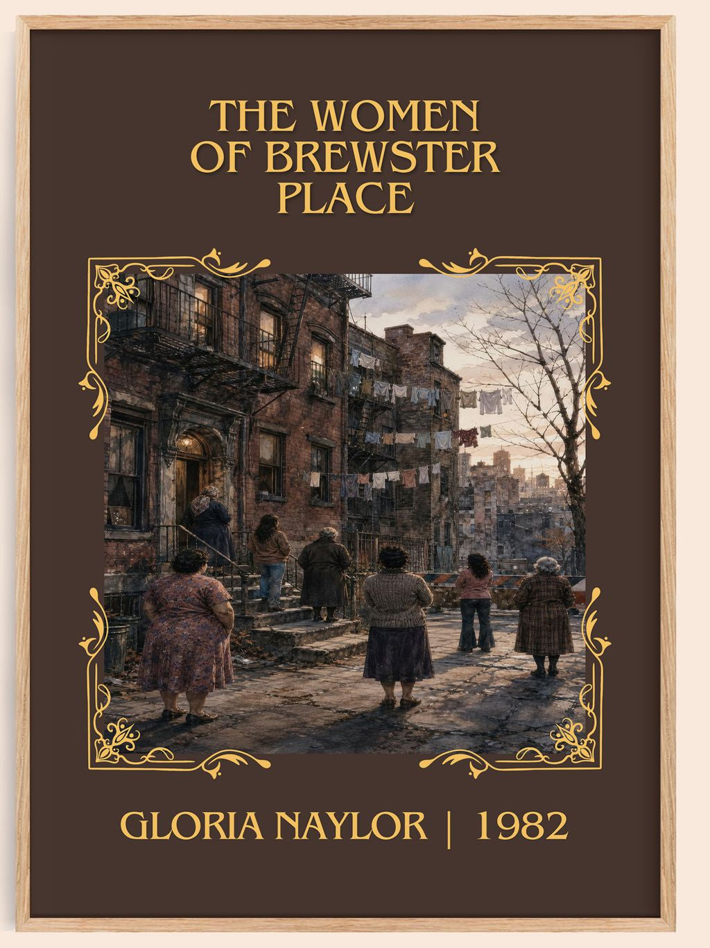 The Women of Brewster Place Classic Book Art Print by Gloria Naylor – book poster
