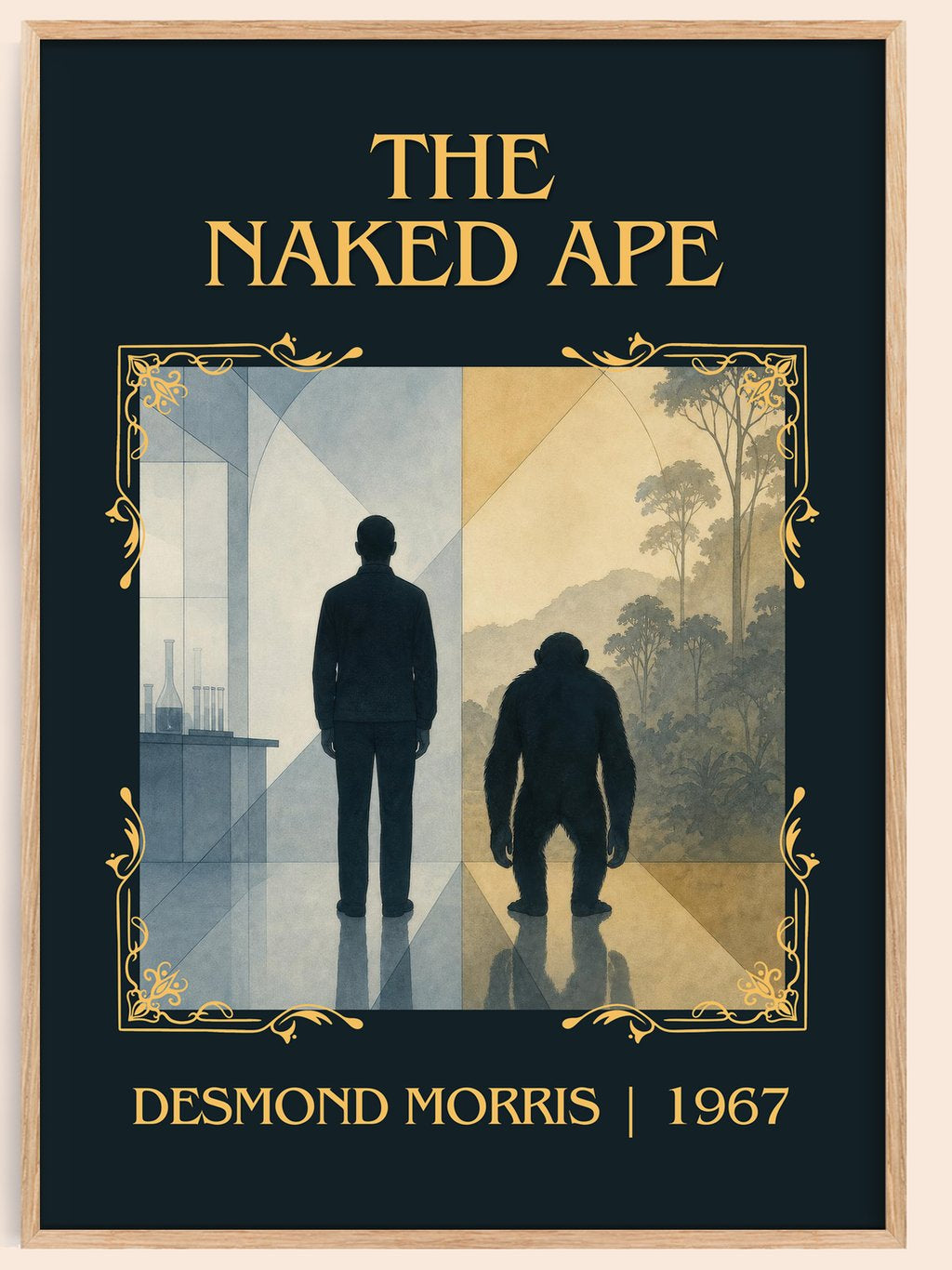 The Naked Ape Classic Book Art Print by Desmond Morris – book poster