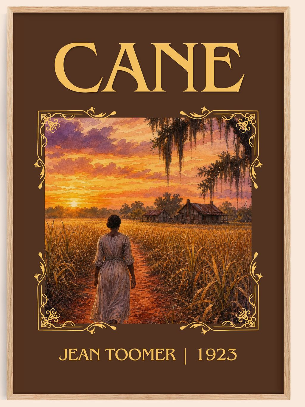 Cane Classic Book Art Print by Jean Toomer – book poster