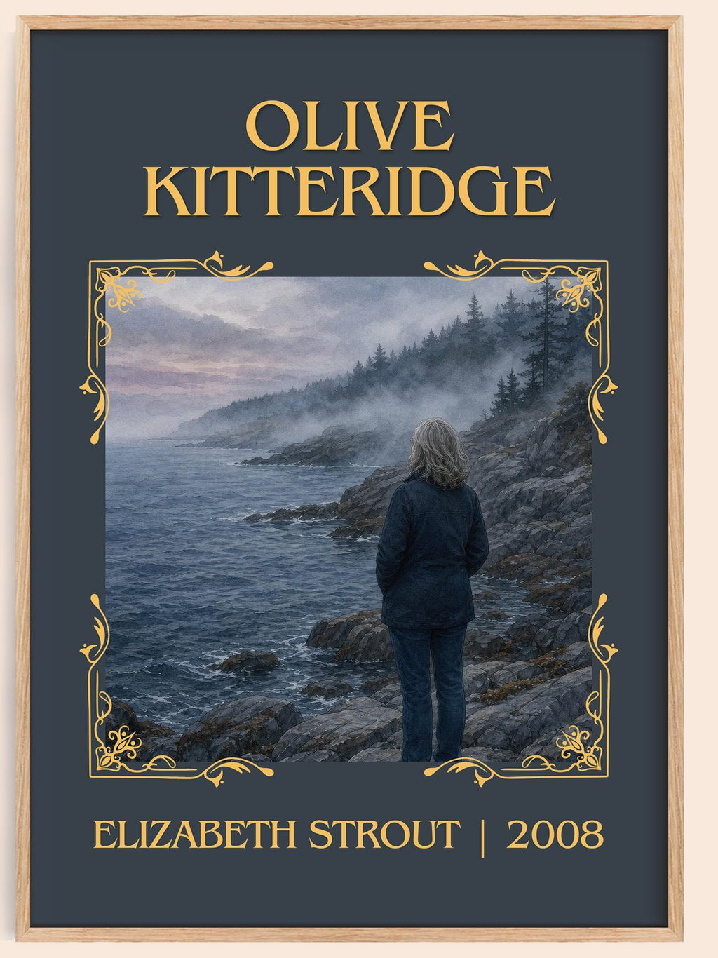 Olive Kitteridge Classic Book Art Print by Elizabeth Strout – book poster