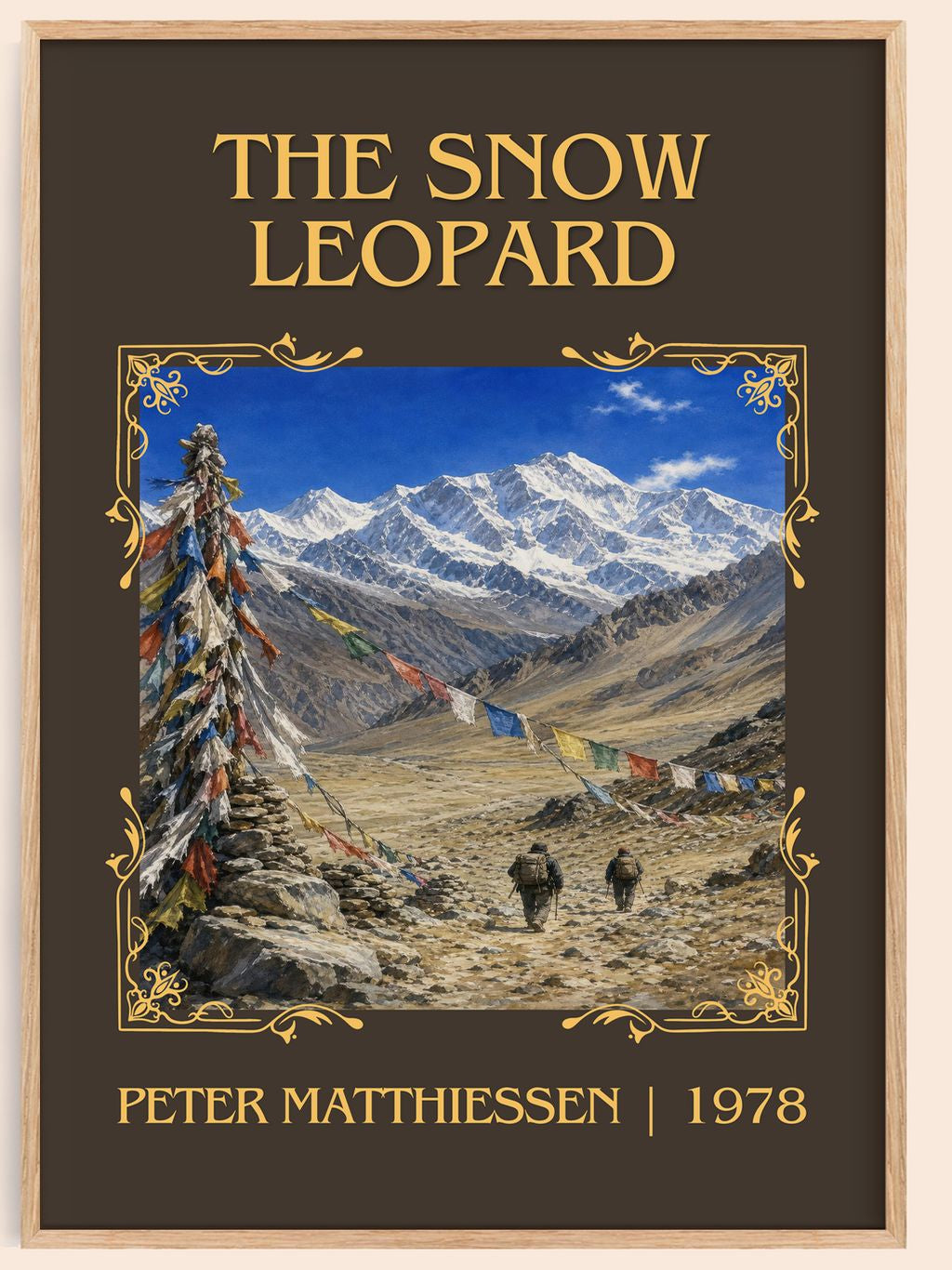 The Snow Leopard Classic Book Art Print by Peter Matthiessen – book poster