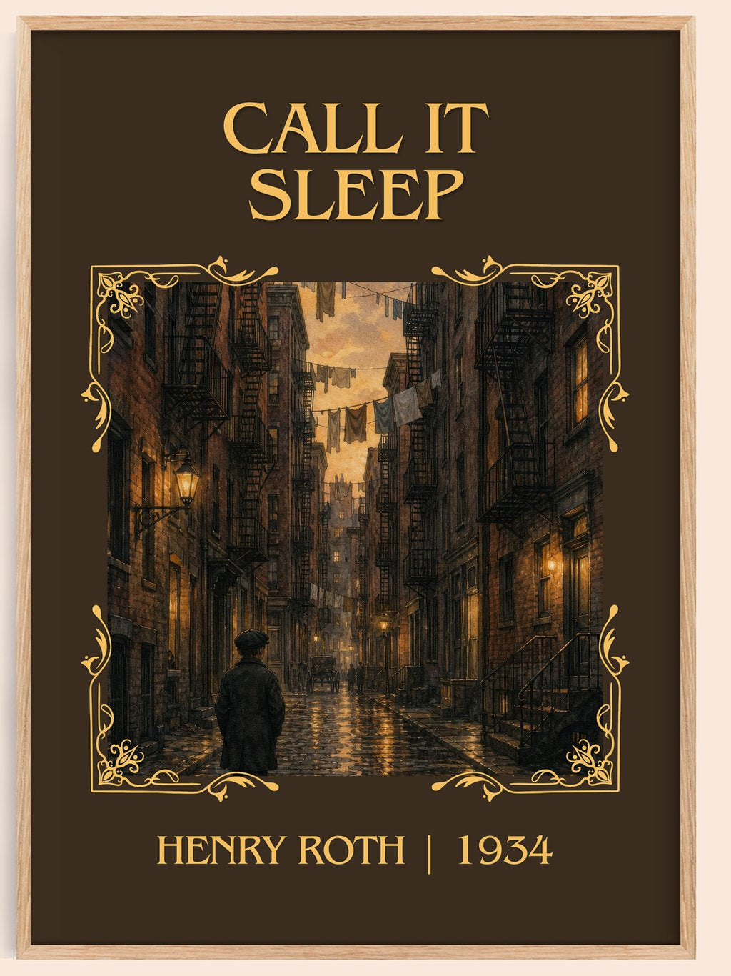 Call It Sleep Classic Book Art Print by Henry Roth – book poster