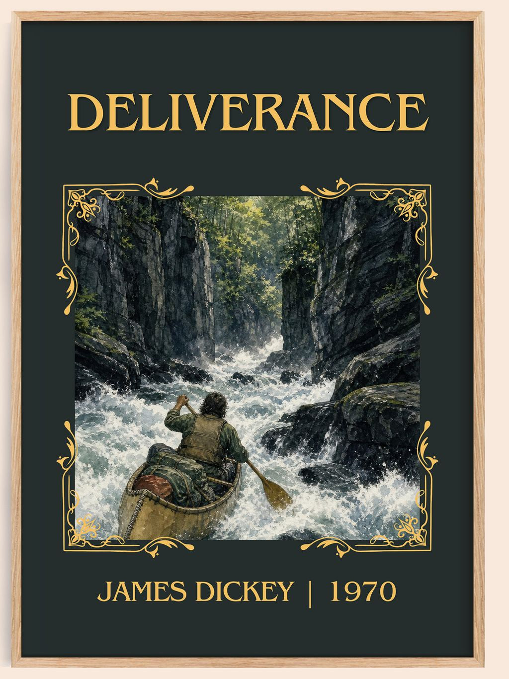 Deliverance Classic Book Art Print by James Dickey – book poster