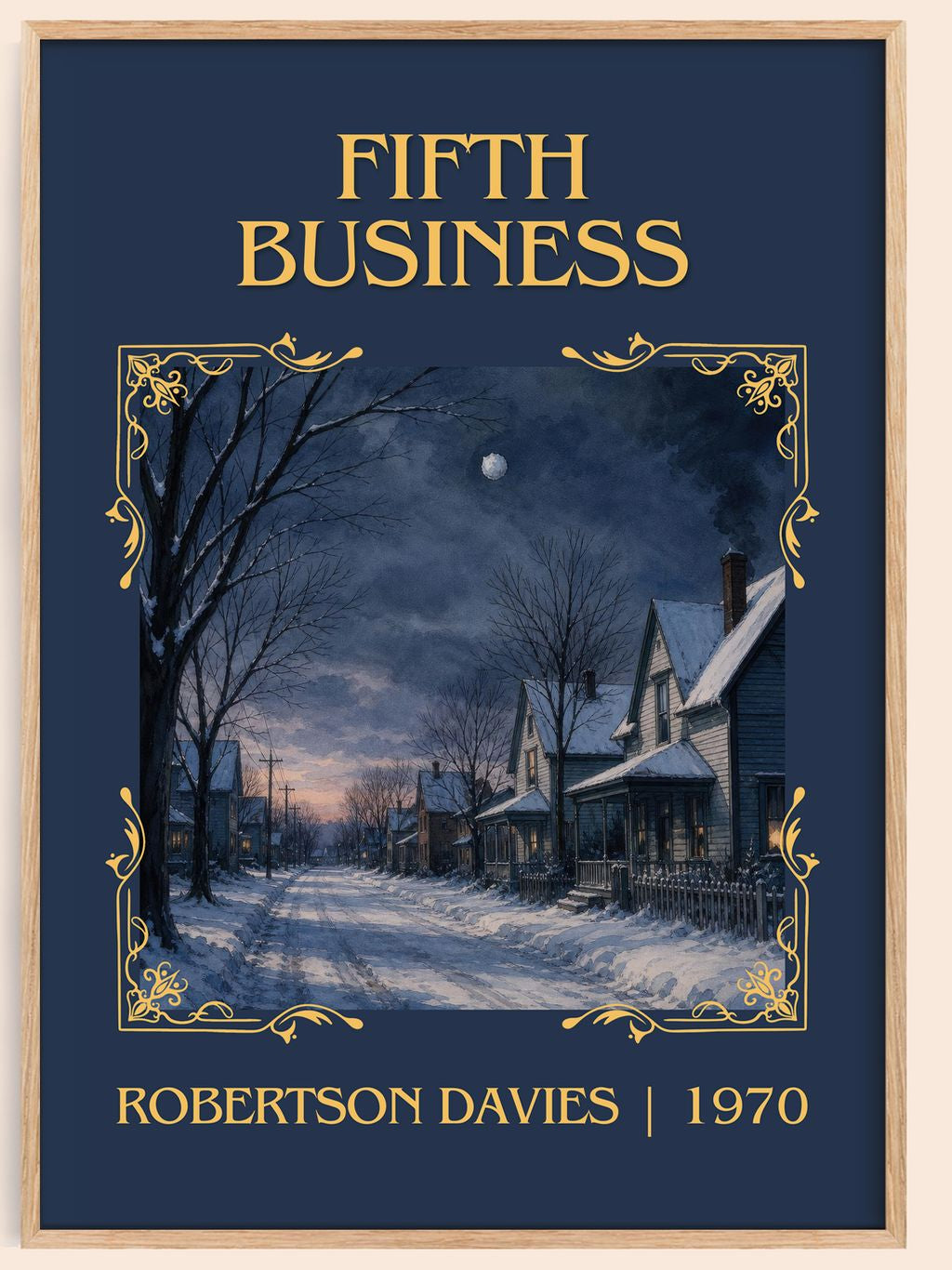 Fifth Business Classic Book Art Print by Robertson Davies – book poster