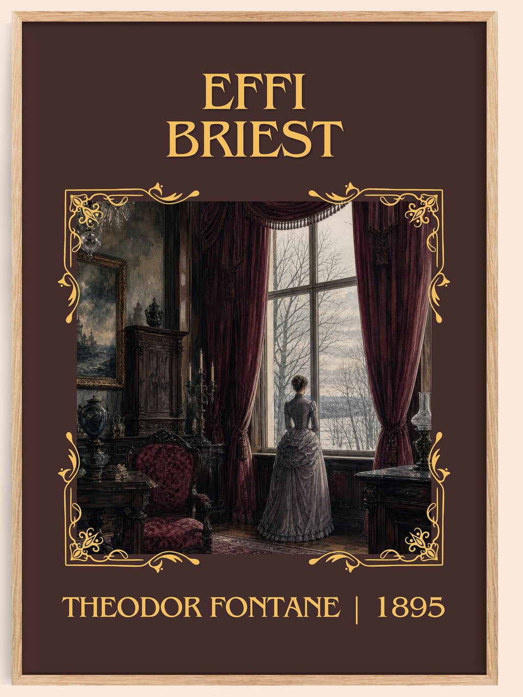 Effi Briest Classic Book Art Print by Theodor Fontane – book poster