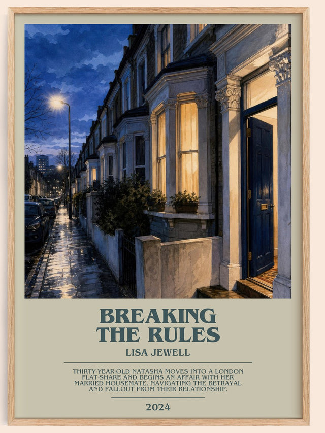 Breaking The Rules Bookish Wall Art by Lisa Jewell