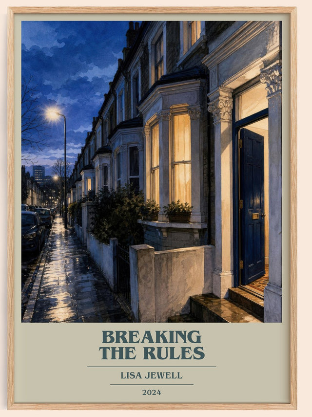 Breaking The Rules Book Cover Poster by Lisa Jewell