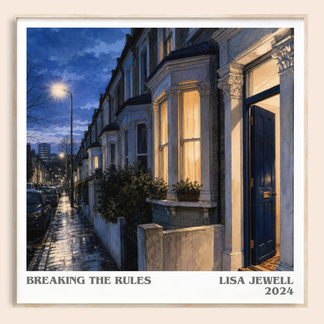 Breaking The Rules Literary Art Print by Lisa Jewell