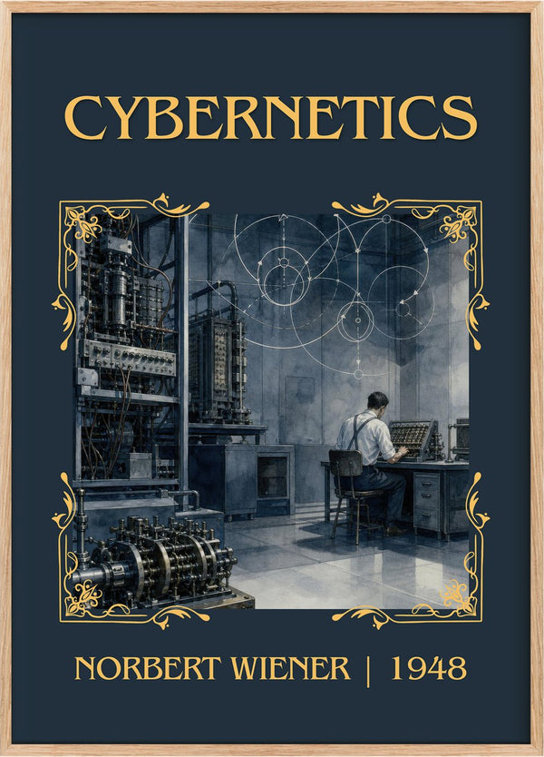 Cybernetics Classic Book Art Print by Norbert Wiener