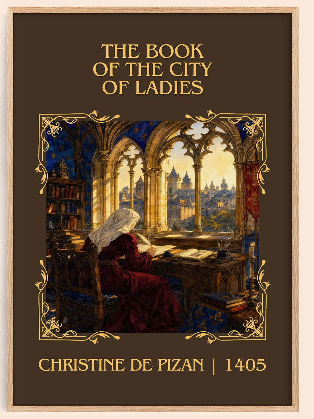 Book of the City of Ladies Classic Book Art Print by C. Pizan – book poster