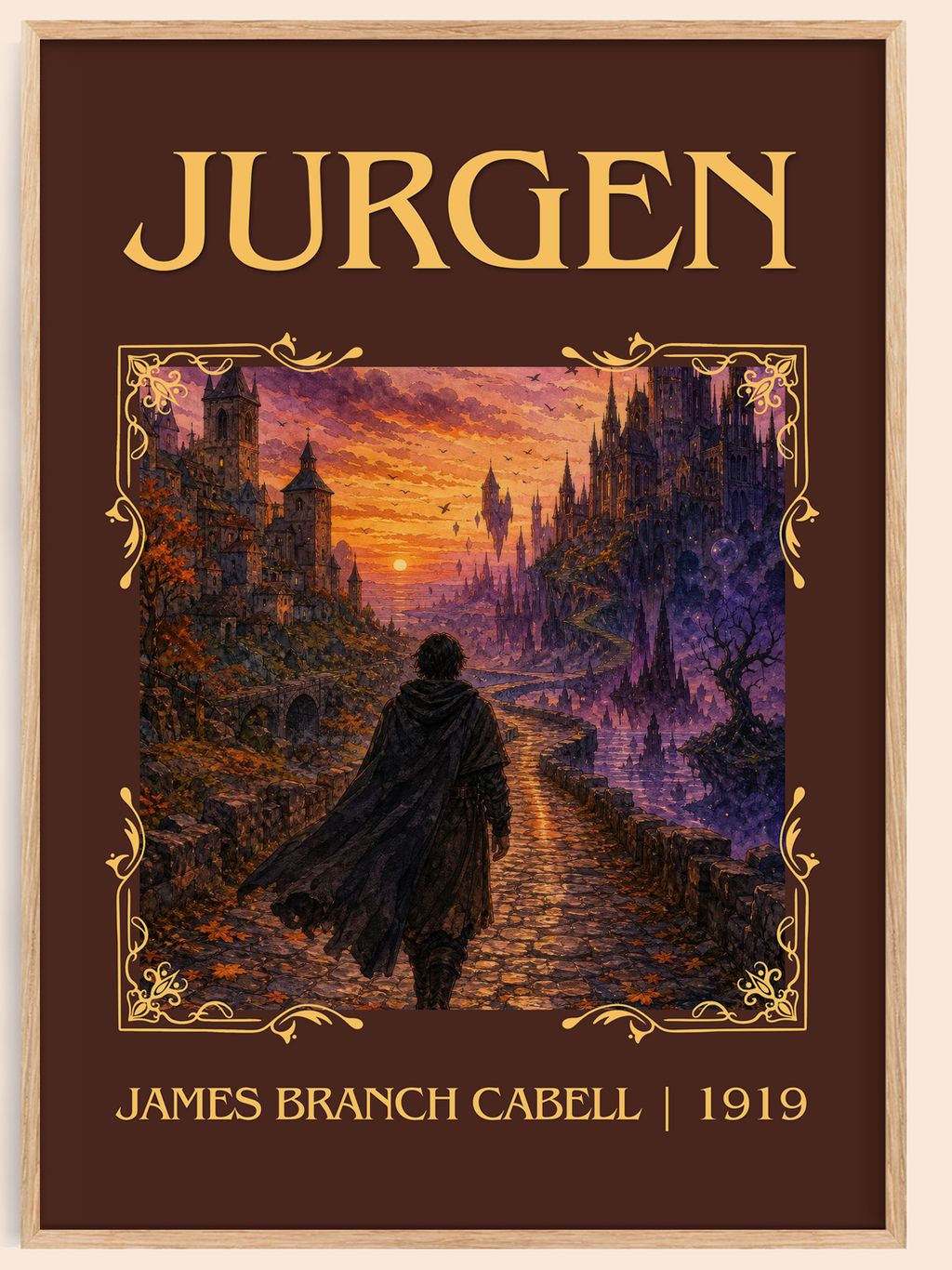 Jurgen Classic Book Art Print by James Branch Cabell – book poster
