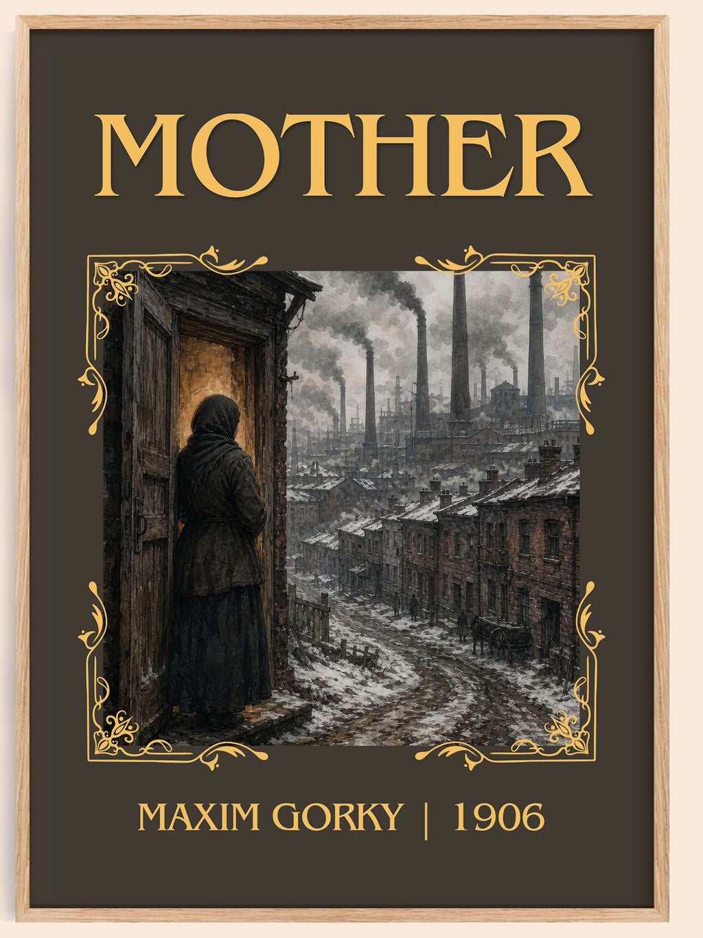 Mother Classic Book Art Print by Maxim Gorky – book poster