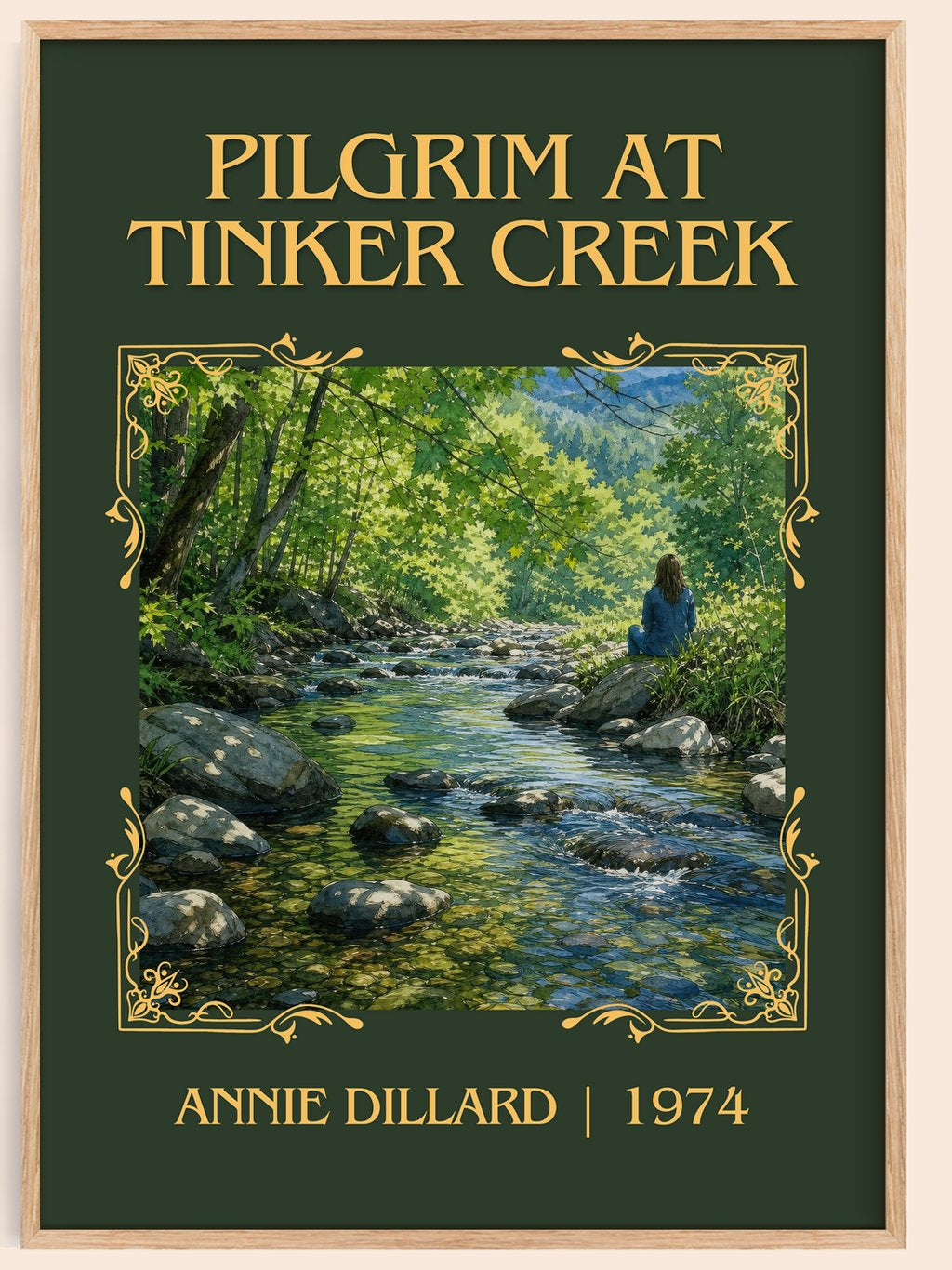 Pilgrim at Tinker Creek Classic Book Art Print by Annie Dillard – book poster