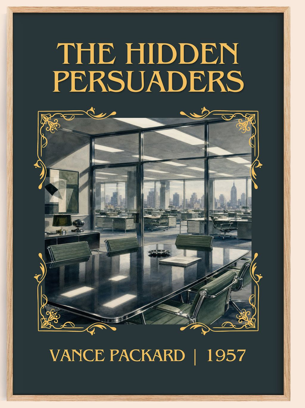 The Hidden Persuaders Classic Book Art Print by Vance Packard – book poster
