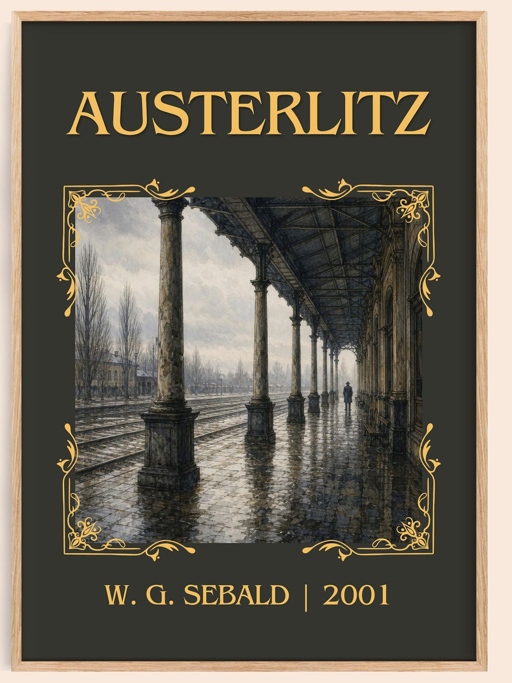 Austerlitz Classic Book Art Print by W. G. Sebald – book poster