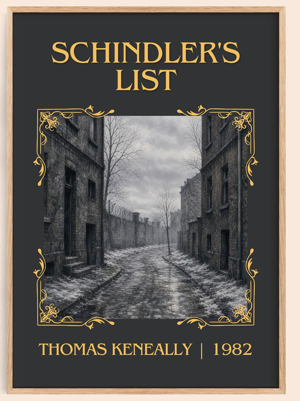 Schindler's List Classic Book Art Print by Thomas Keneally – book poster