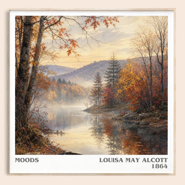 Moods Literary Art Print by Louisa May Alcott